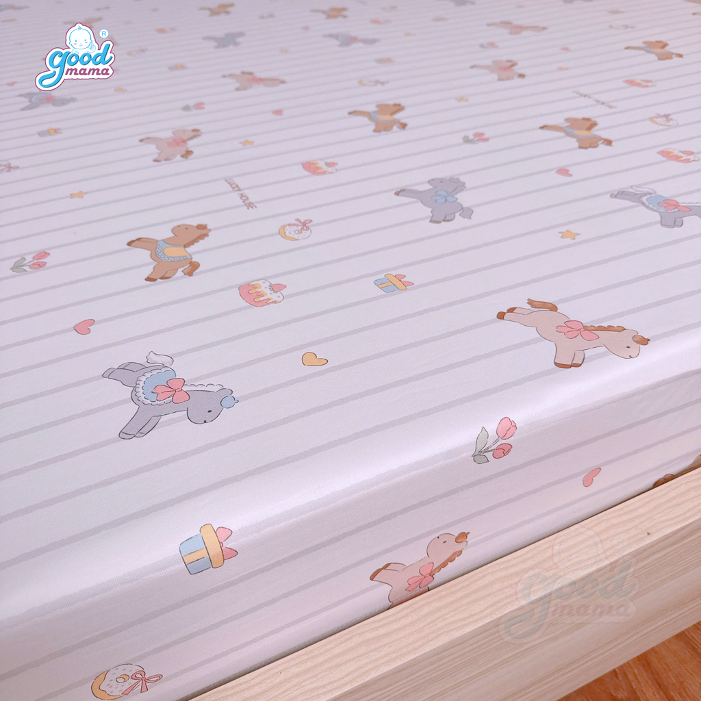 Ga chống thấm Cotton Cao Cấp Goodmama - Mẫu Ngựa Con