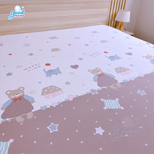 Ga chống thấm Cotton Cao Cấp Goodmama - Mẫu Happy Time