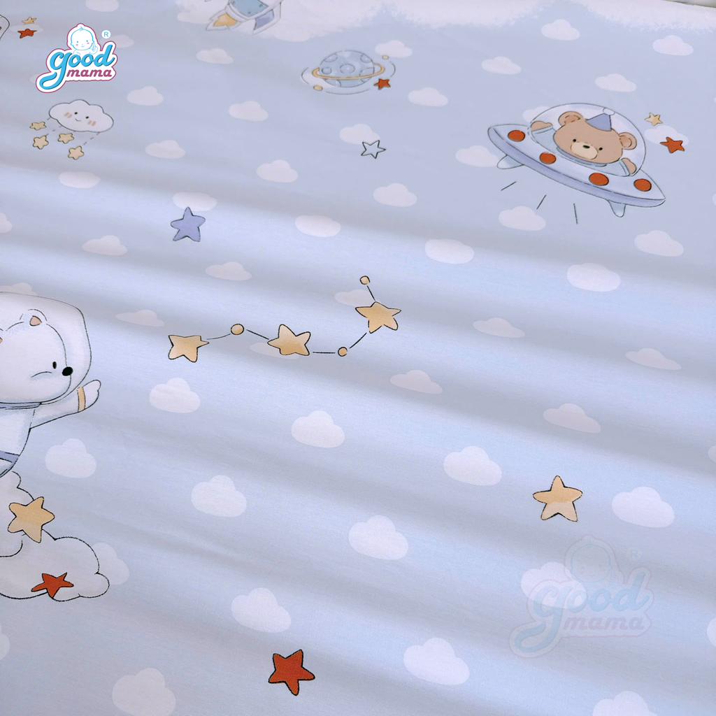 Ga chống thấm Cotton Cao Cấp Goodmama - Mẫu Space Travel