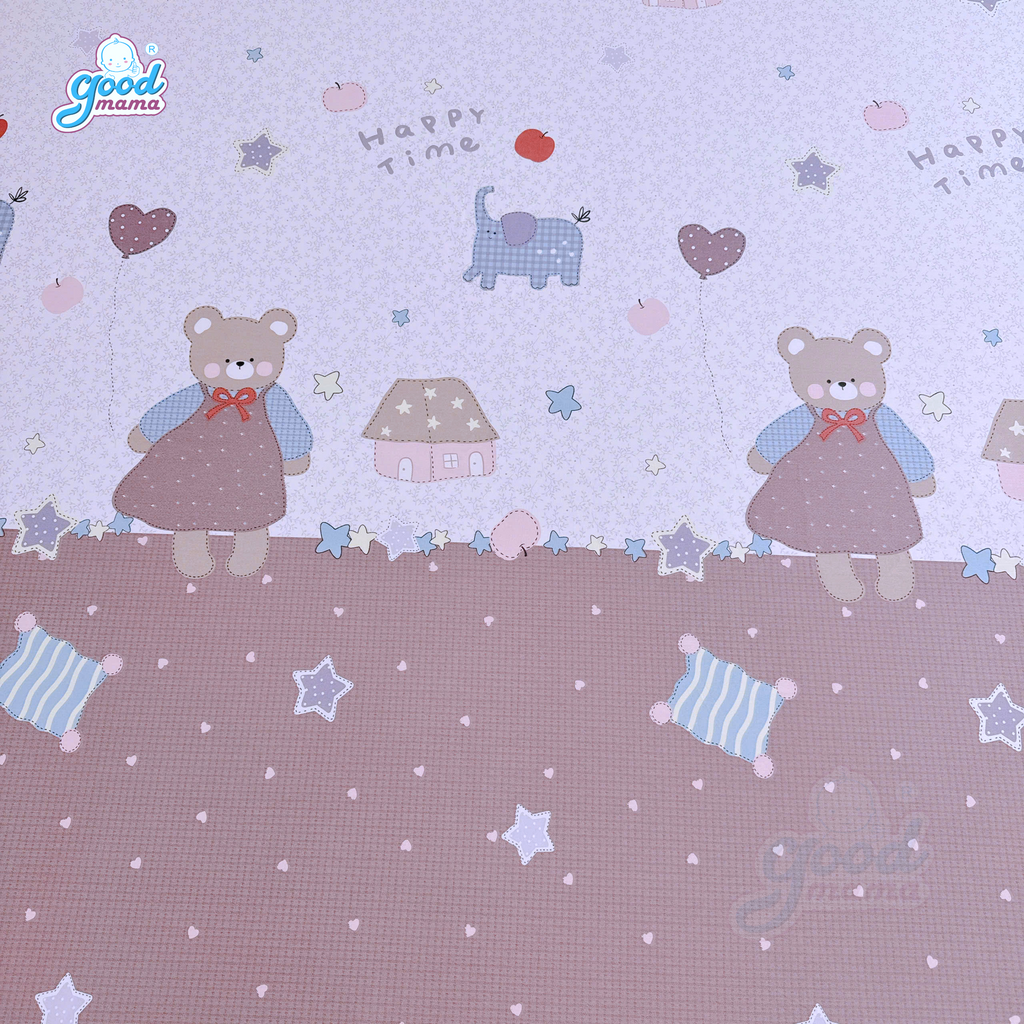 Ga chống thấm Cotton Cao Cấp Goodmama - Mẫu Happy Time