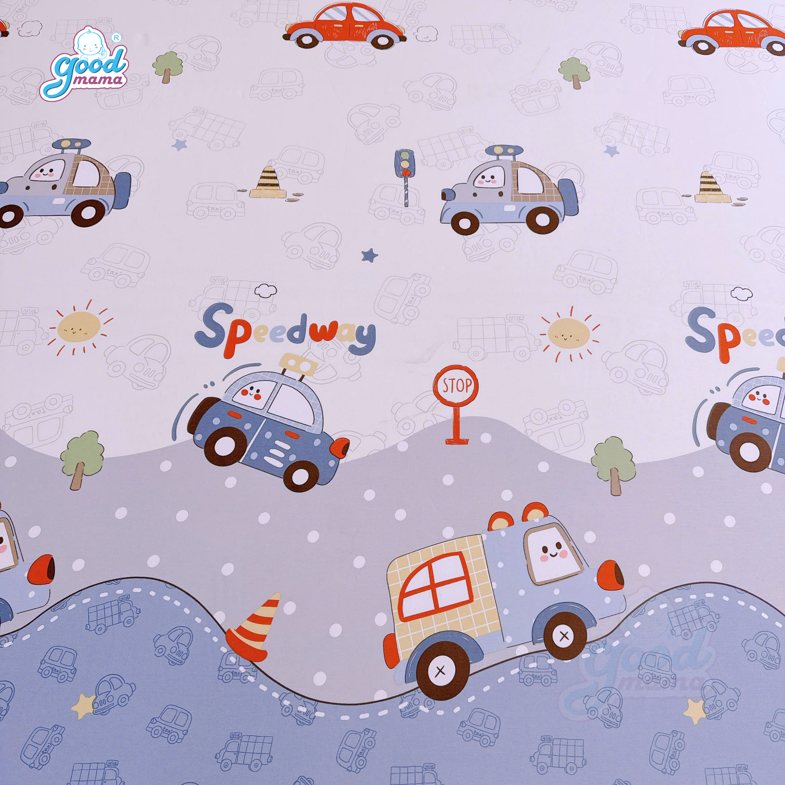 Ga chống thấm Cotton Cao Cấp Goodmama - Mẫu Speedway