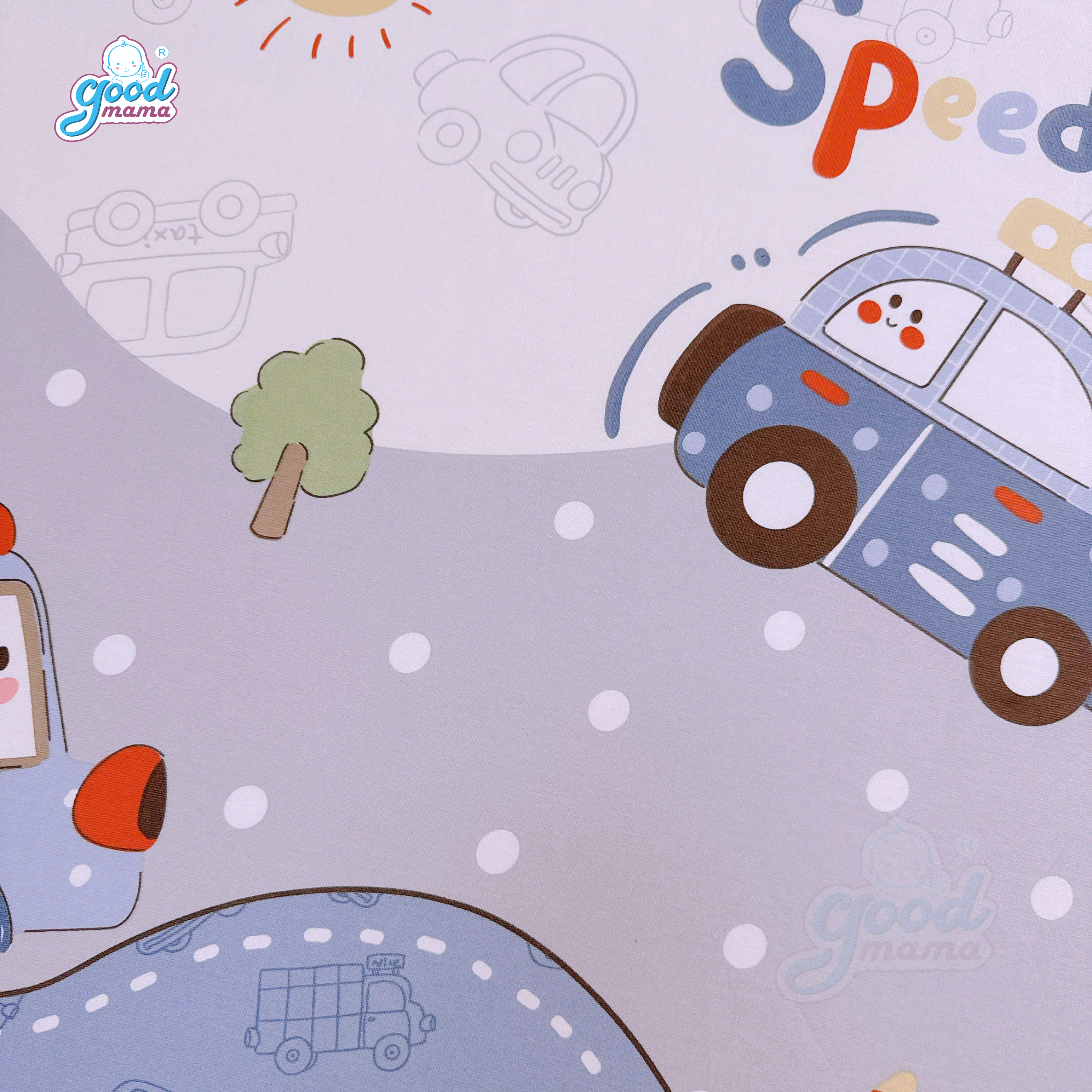 Ga chống thấm Cotton Cao Cấp Goodmama - Mẫu Speedway