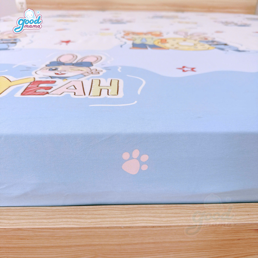 Ga chống thấm Cotton Cao Cấp Goodmama - Mẫu Thỏ Cute