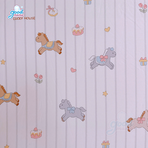 Ga chống thấm Cotton Cao Cấp Goodmama - Mẫu Ngựa Con