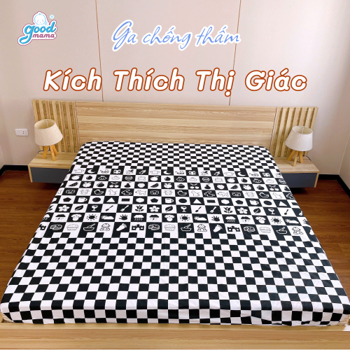 [1m6x2mx10cm] Ga chống thấm Cotton Cao Cấp Goodmama bảo vệ đệm cho cả gia đình