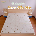 Ga chống thấm Hamina - Mẫu Caro Gấu Nâu